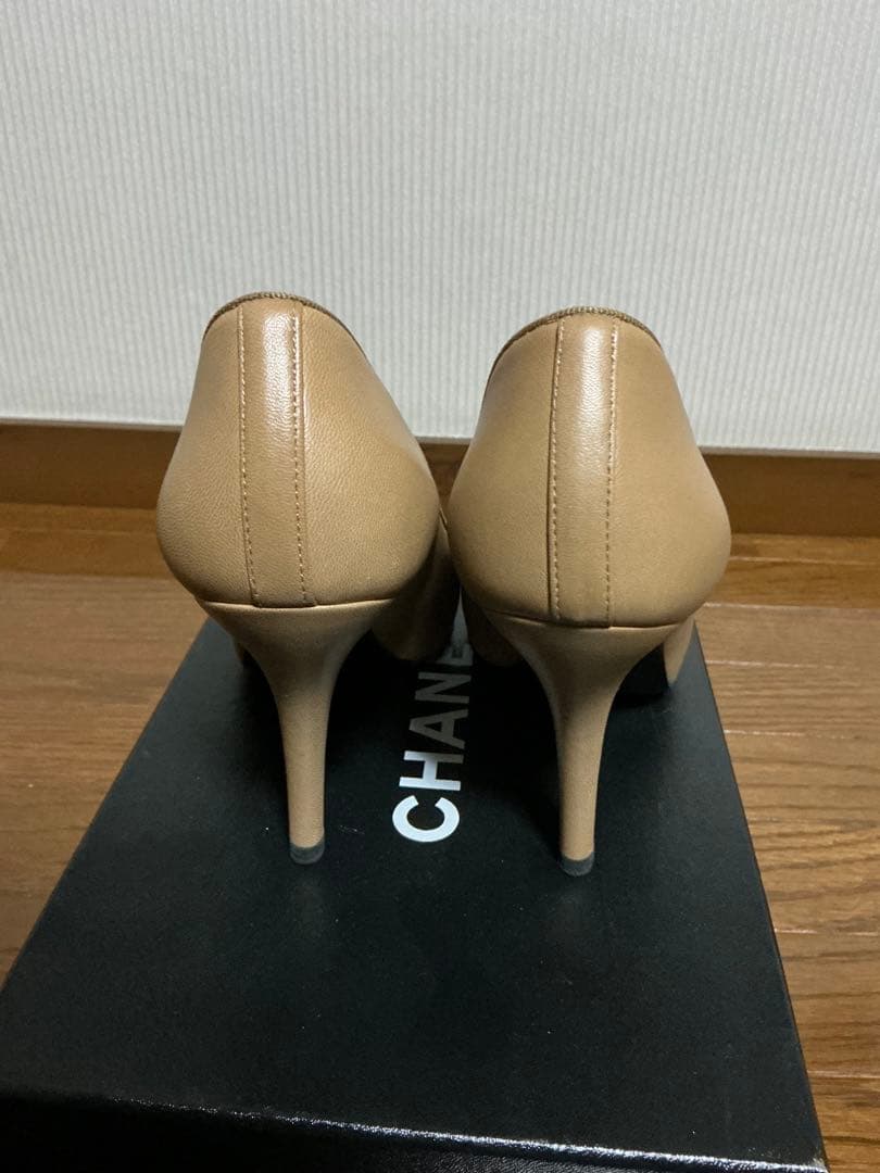 CHANEL ベージュ ハイヒール・パンプス 37c