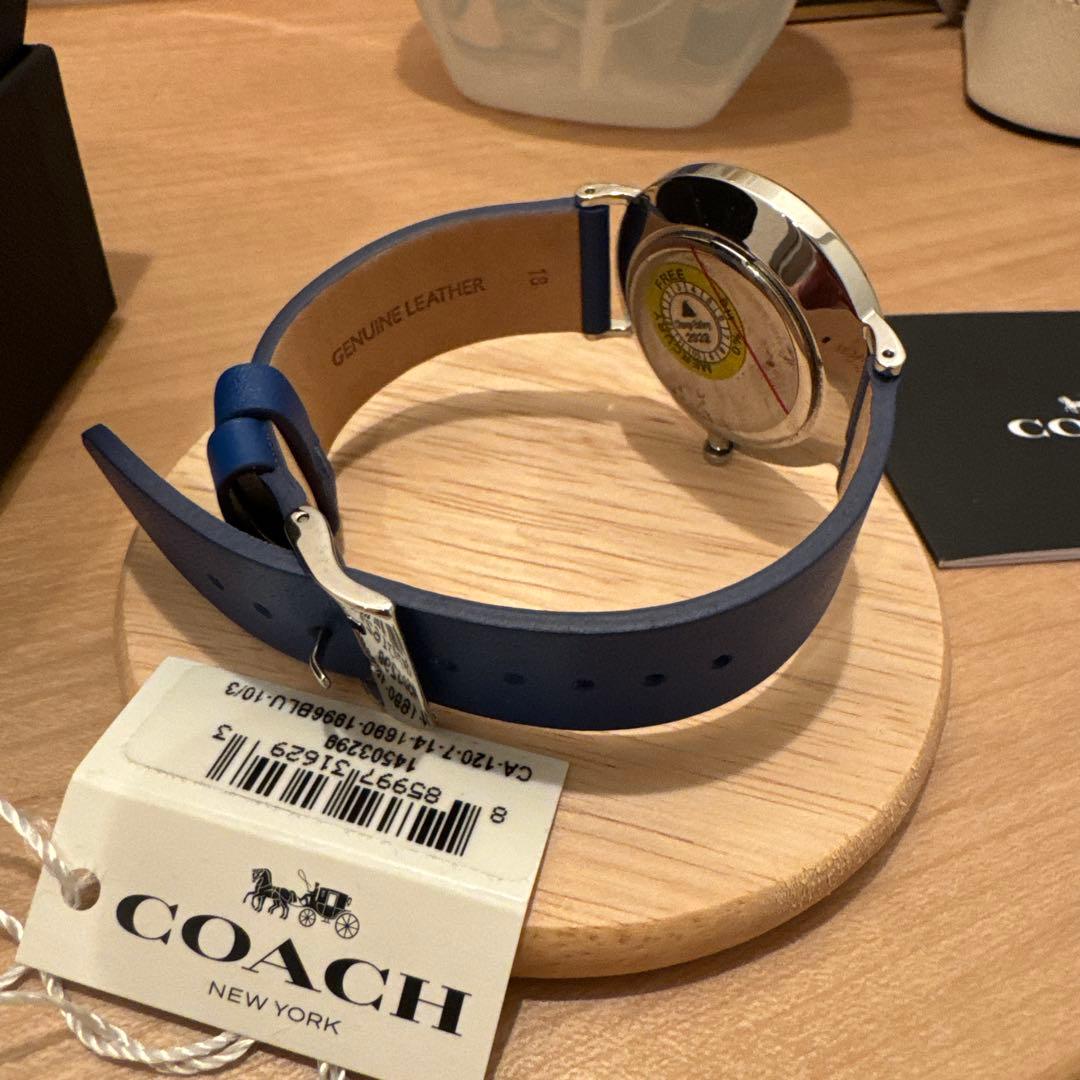 COACH クォーツ アナログ 腕時計 ブルー