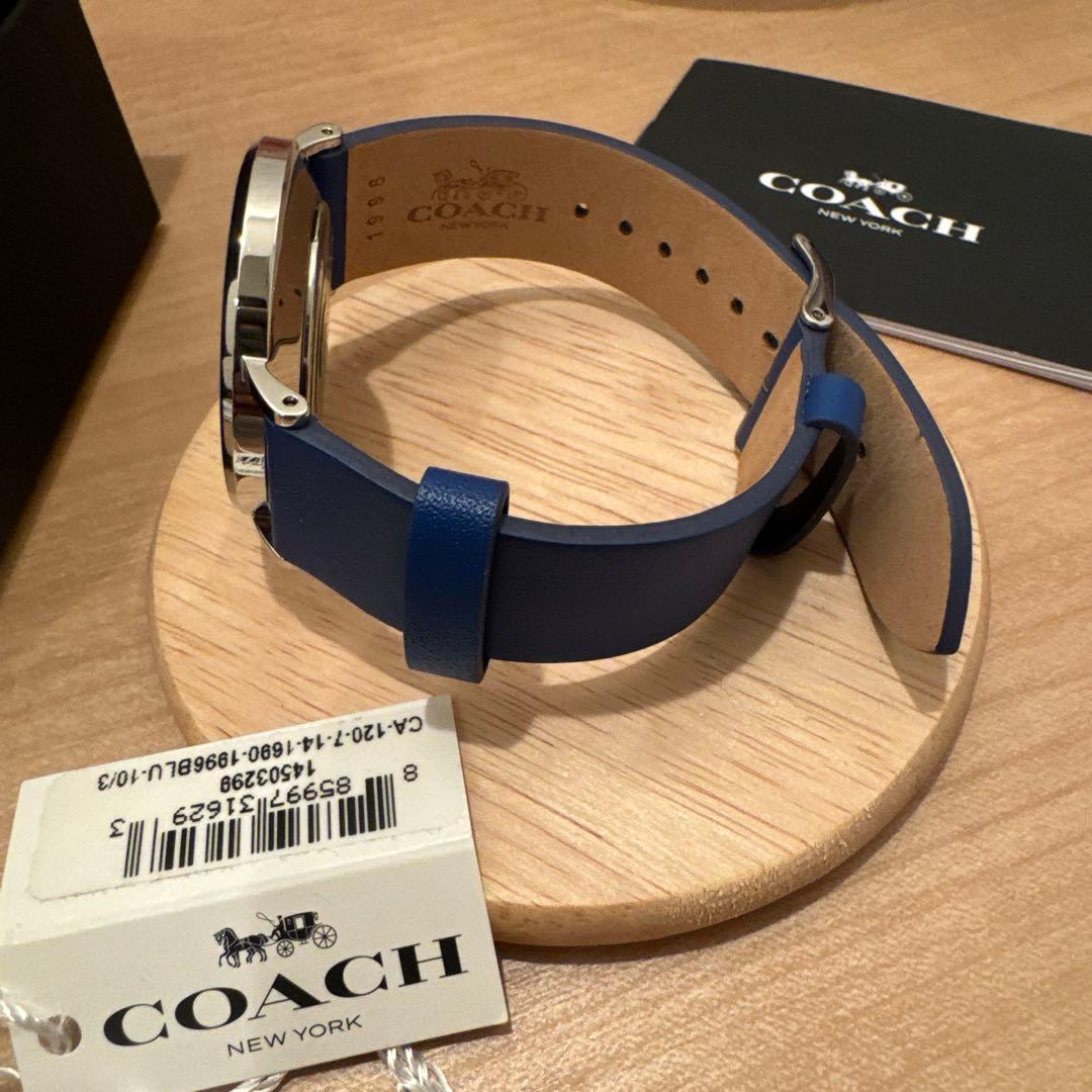 COACH クォーツ アナログ 腕時計 ブルー