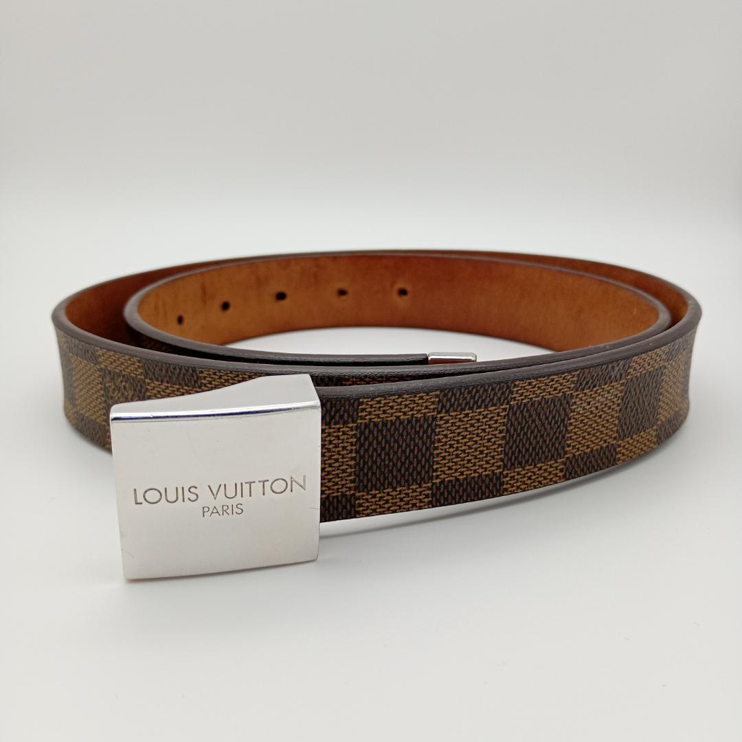 LOUIS VUITTON サンチュール キャレ ダミエ エベヌ M6803