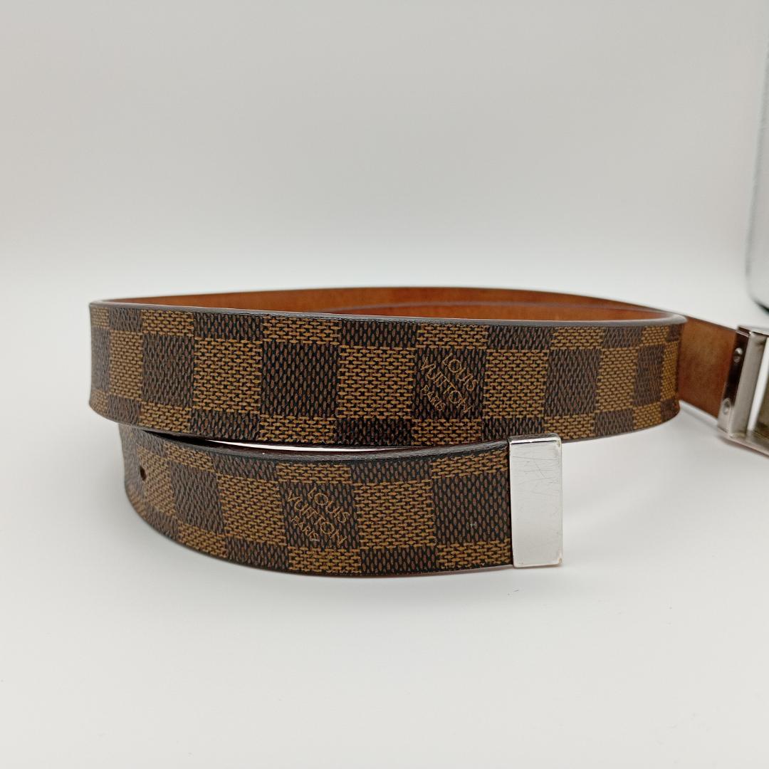 LOUIS VUITTON サンチュール キャレ ダミエ エベヌ M6803