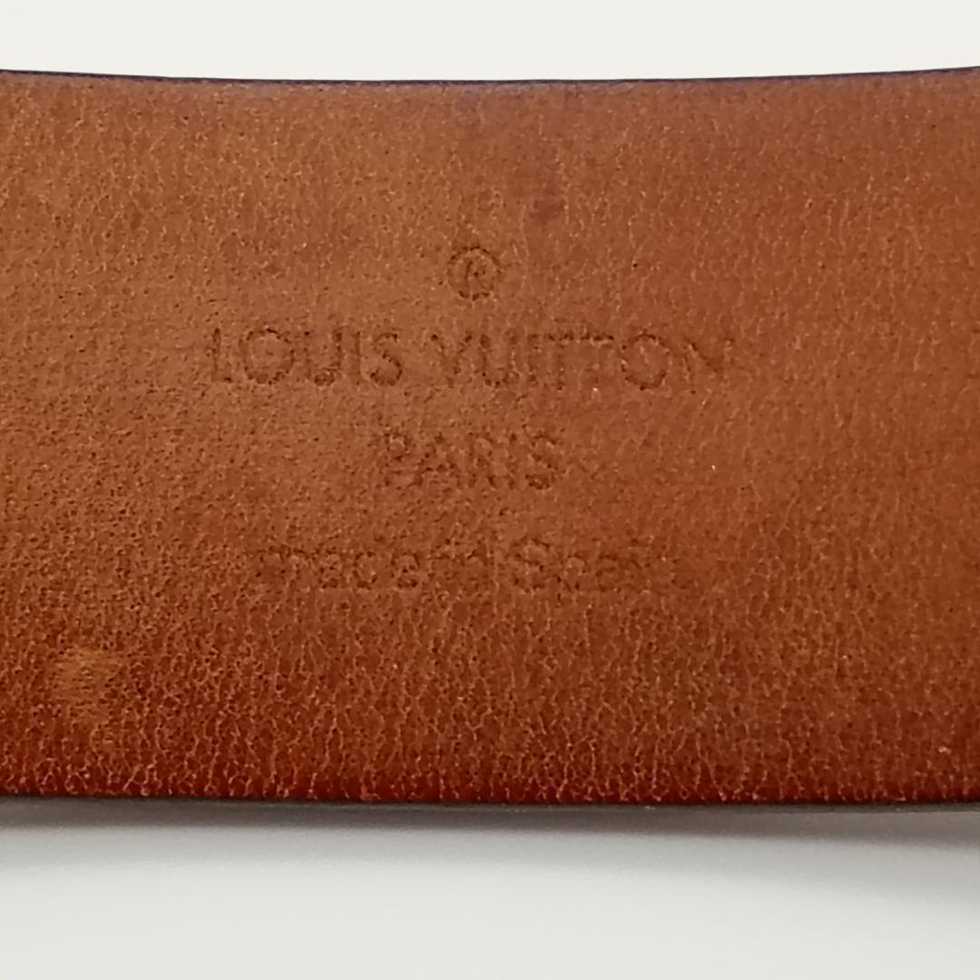 LOUIS VUITTON サンチュール キャレ ダミエ エベヌ M6803