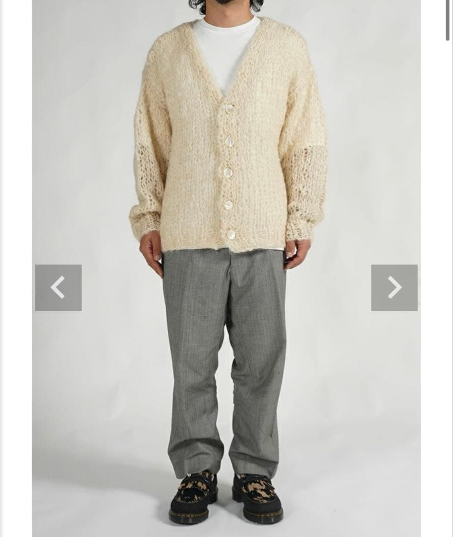 UNUSED(アンユーズド)Mohair knit cardigan