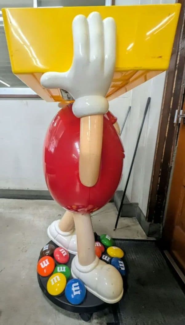 M&M's キャラクター型ディスプレイスタンド(中古)
