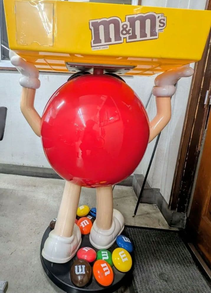 M&M's キャラクター型ディスプレイスタンド(中古)