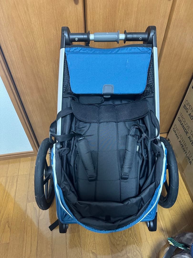THULE ジョギング用ベビーカー 青 Jogging stroller