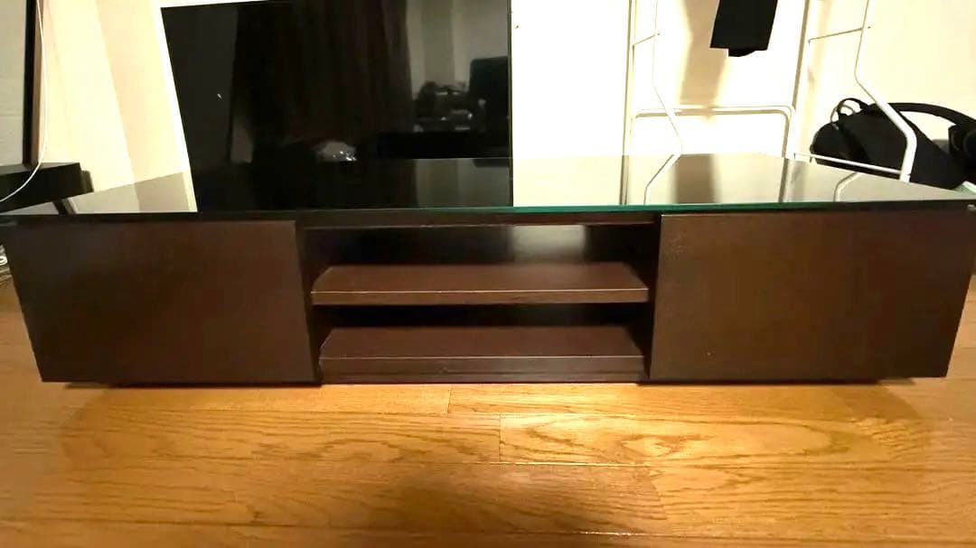 テレビボード 130cm ガラス天板