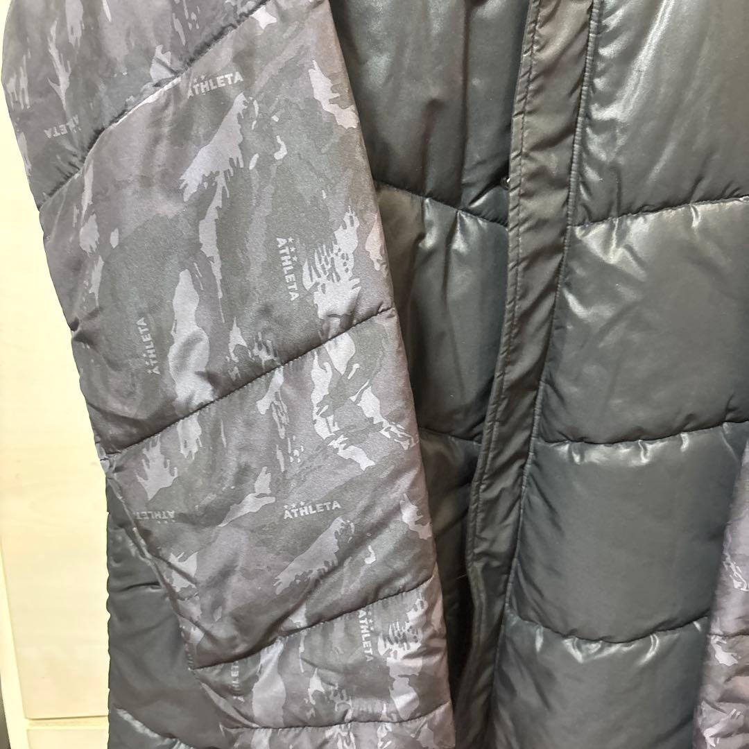 アスレタ ATHLETA ベンチコート サイズO 黒 サッカー