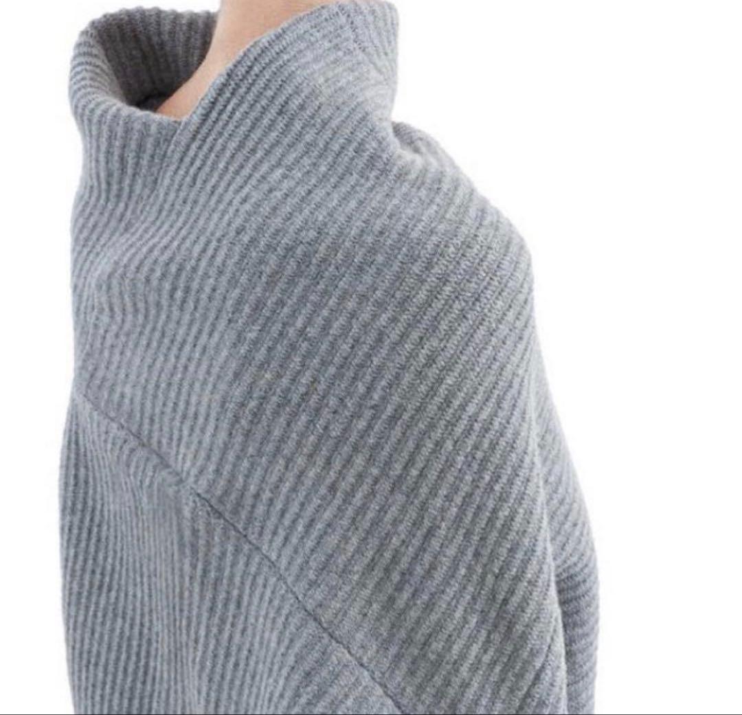 【希少サイズ✨️】Acne Studios 変形リブハイネックニット グレー M