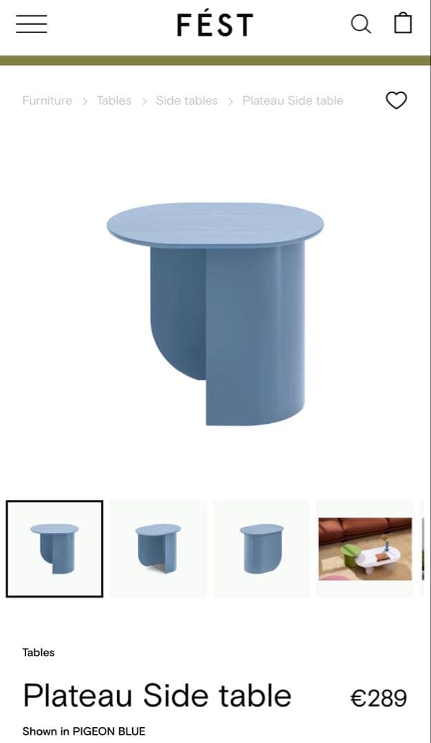 FEST（Amsterdam）Plateau Side table
