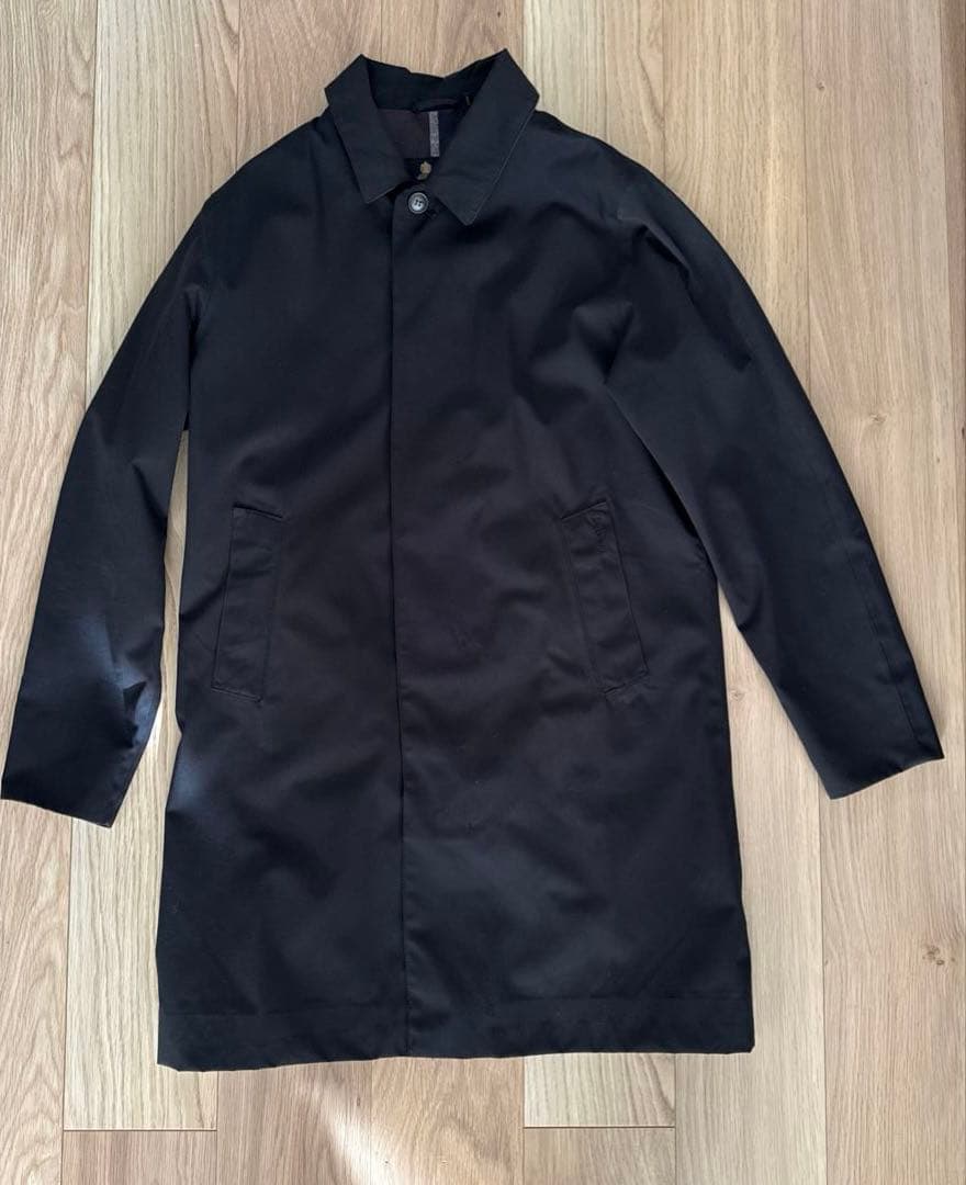 Barbour メンズLORDENステンＷＰ ステンカラーコート　L ブラック