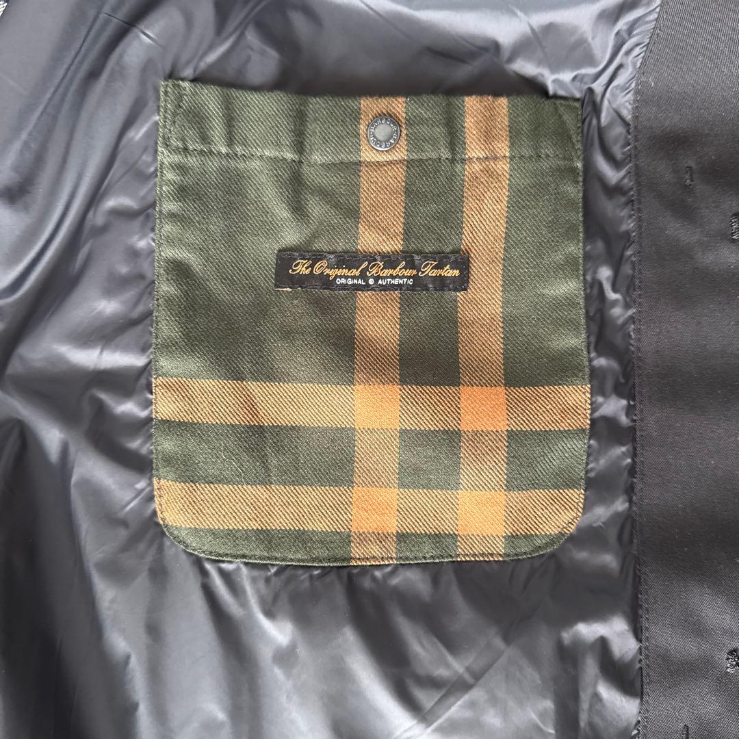 Barbour メンズLORDENステンＷＰ ステンカラーコート　L ブラック