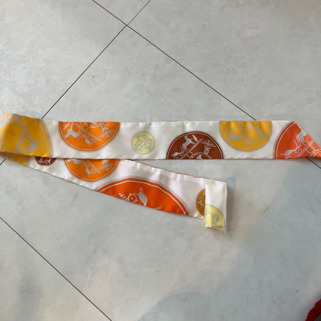 エルメス　ツイリー　オレンジ系