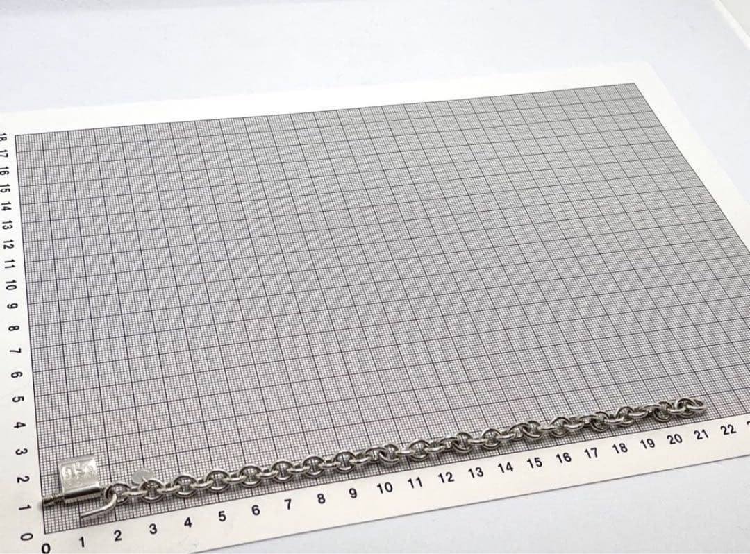 h800 美品　ティファニー　1837 カデナ　ロック　ブレスレット　925
