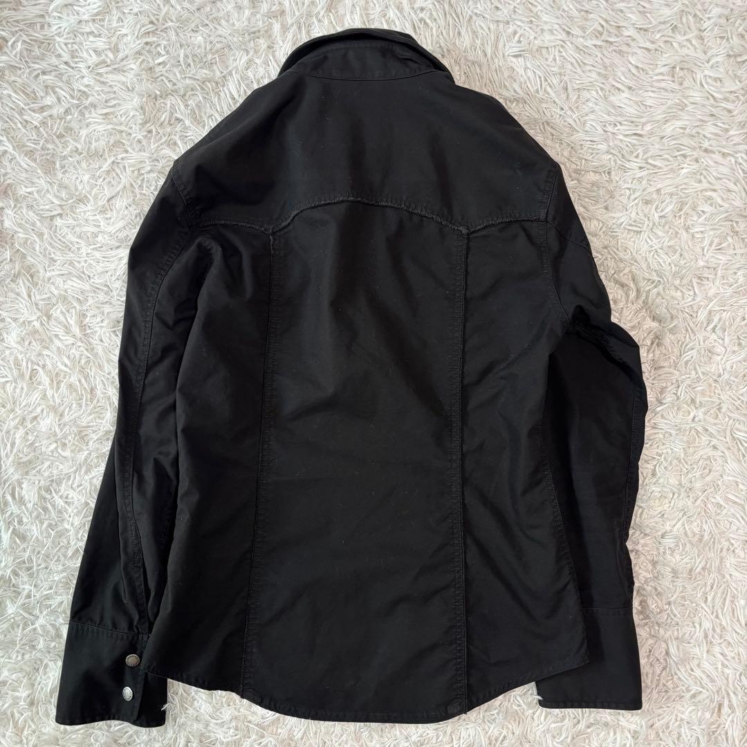 ✨美品✨バーバリーブラックレーベル ミリタリーシャツ ノバチェック 黒