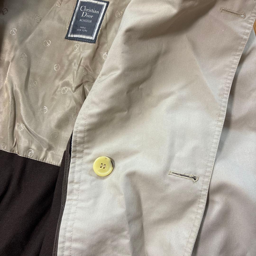 お値下！Christian Dior Monsieurメンズトレンチベージュ40