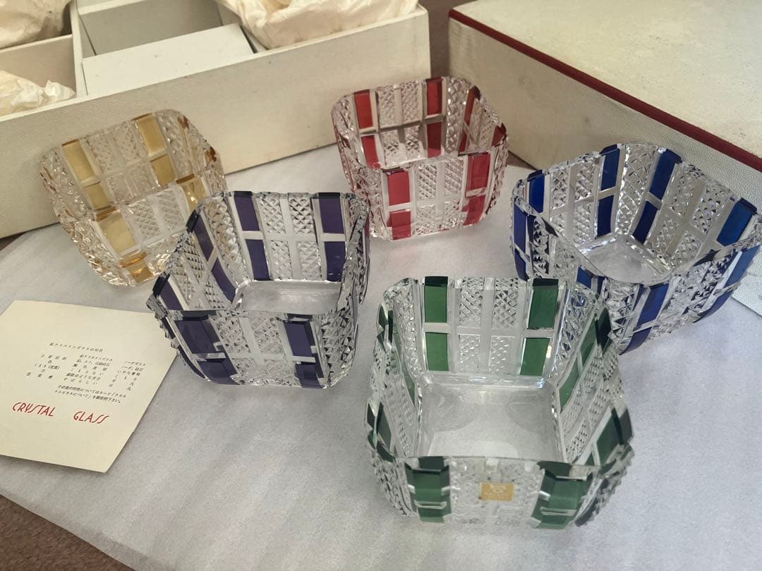 Kagami Crystal カップ 5個セット