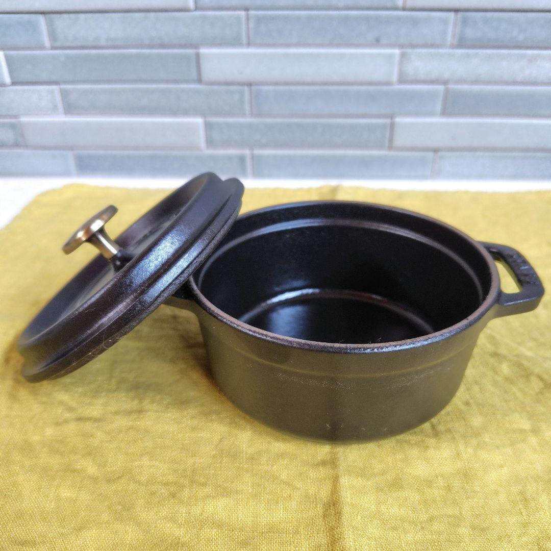 ストウブ STAUB ピコ ココット ラウンド 12cm ブラック 2個セット