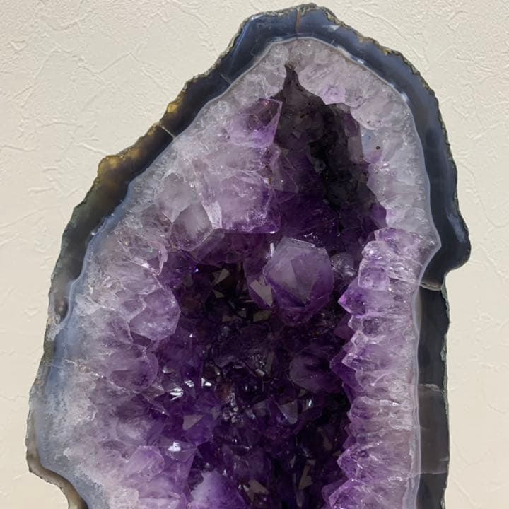 濃い紫が綺麗過ぎる⭐️珍しい1の形をしたアメジスト タワー ドーム 台付