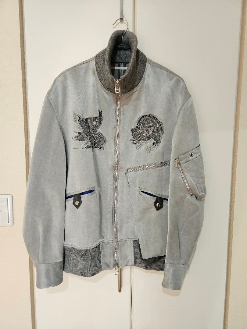 定価10万 希少 サンプル品 23AW Tamme タム 刺繍ブルゾン