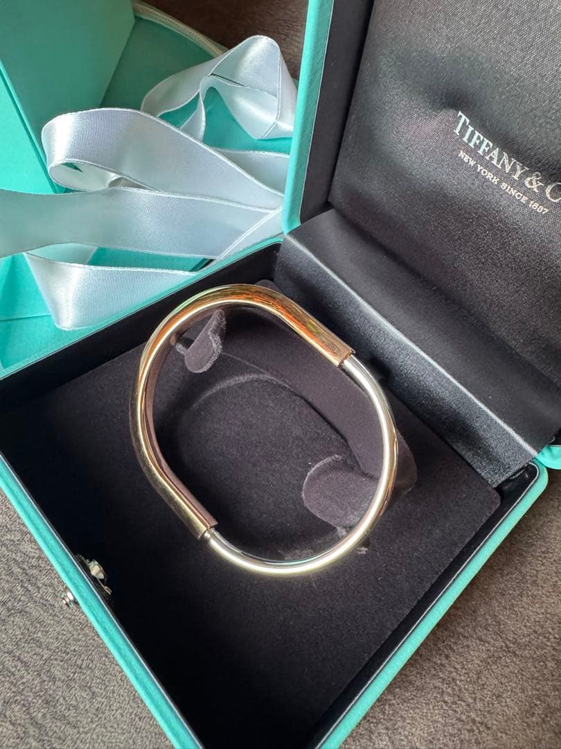Tiffany & Co. ピンクゴールド　ホワイトゴールド　バングルロックXL