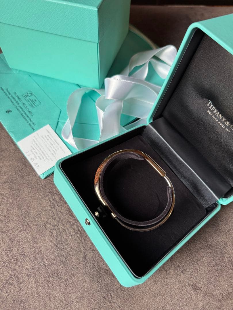Tiffany & Co. ピンクゴールド　ホワイトゴールド　バングルロックXL
