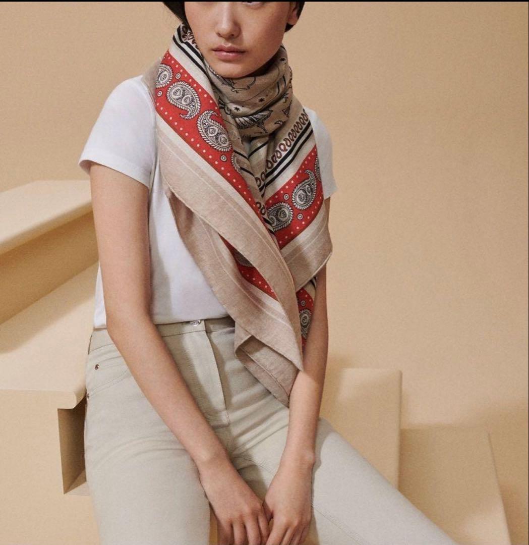 エルメス HERMES カシミヤ140 カレジェアン 船乗りのタトゥー