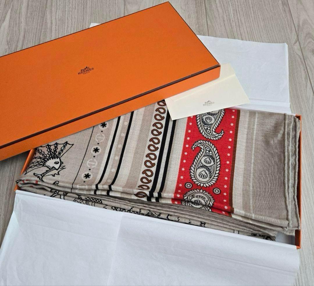 エルメス HERMES カシミヤ140 カレジェアン 船乗りのタトゥー
