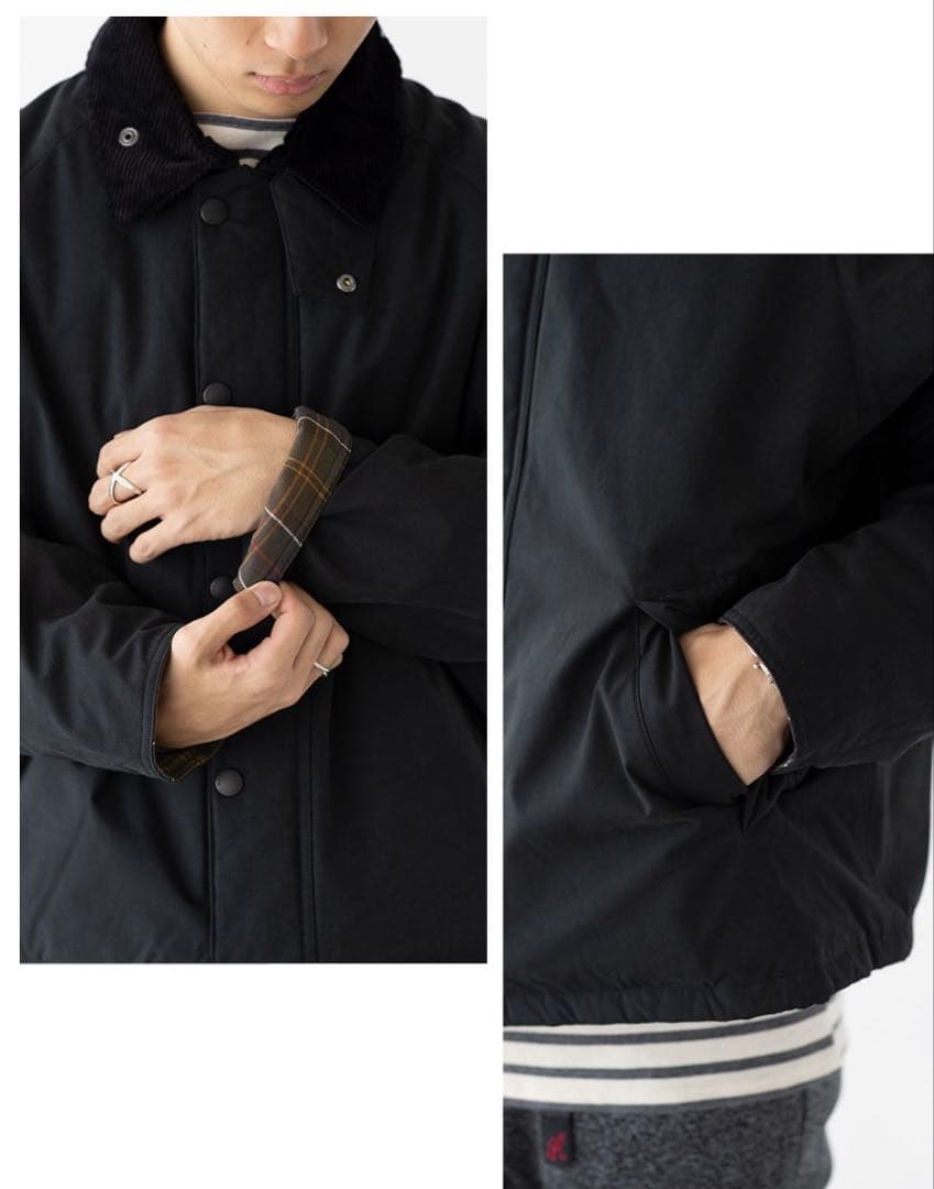 Barbour バブアー　トランスポート　ジャケット　パデット　メンズ黒M 38
