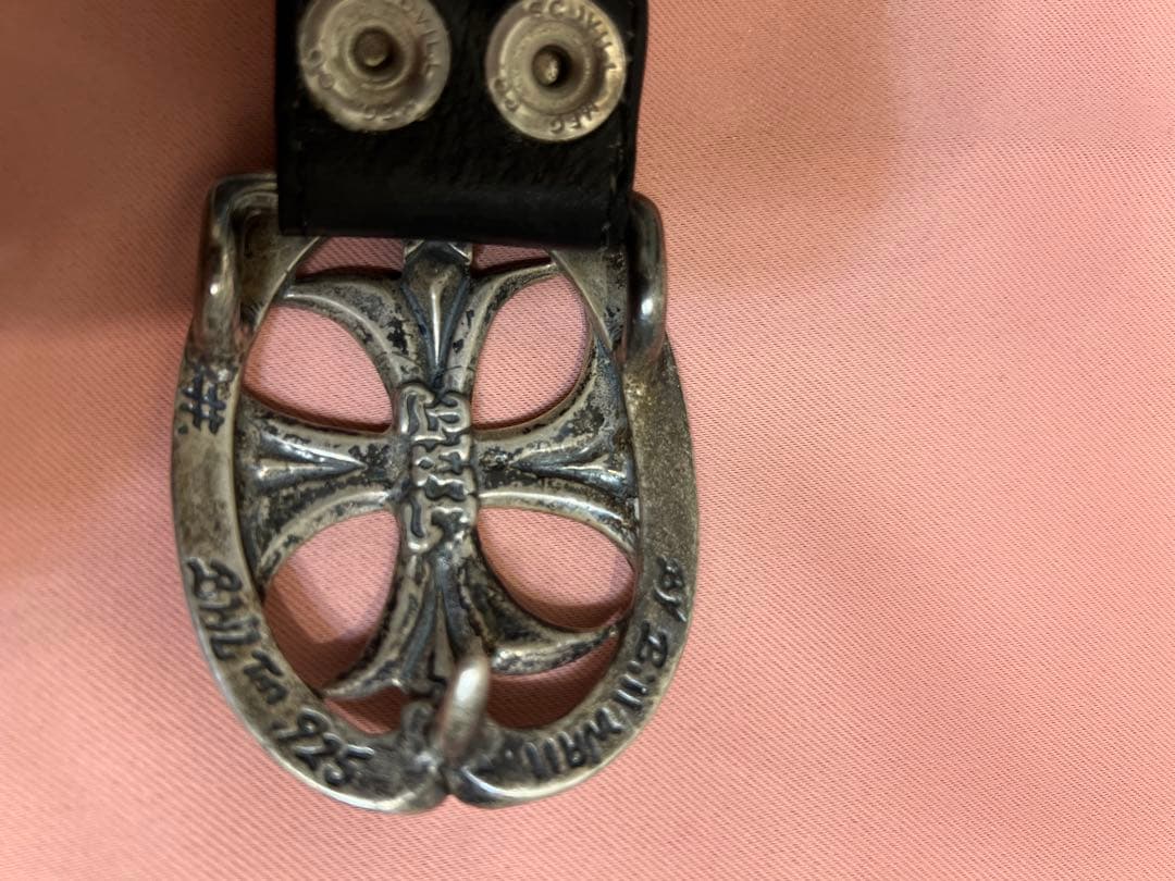 アクセサリー Bill Wall LeatherBuckle+ChromeHeartsBelt