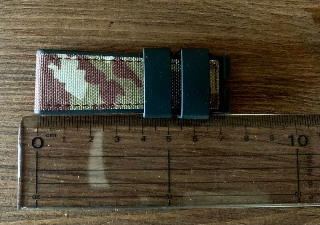 パネライ　純正　迷彩　キャンバスラバーストラップ　ベルト　24-22mm カモ