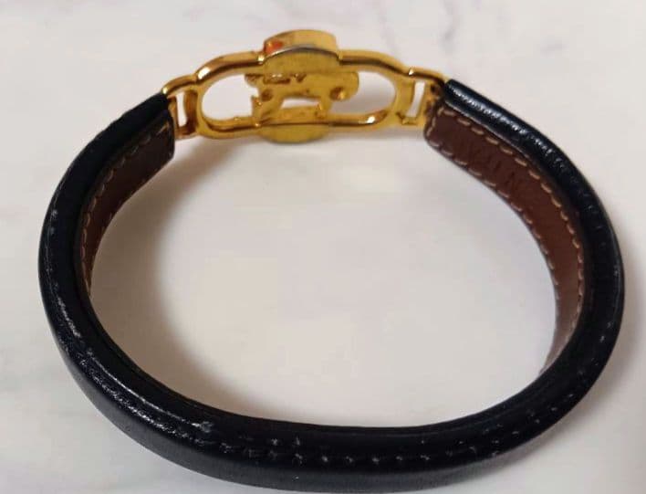 CELINE セリーヌ ヴィンテージバングル 馬車　レザー