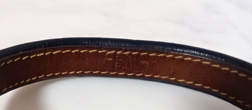 CELINE セリーヌ ヴィンテージバングル 馬車　レザー