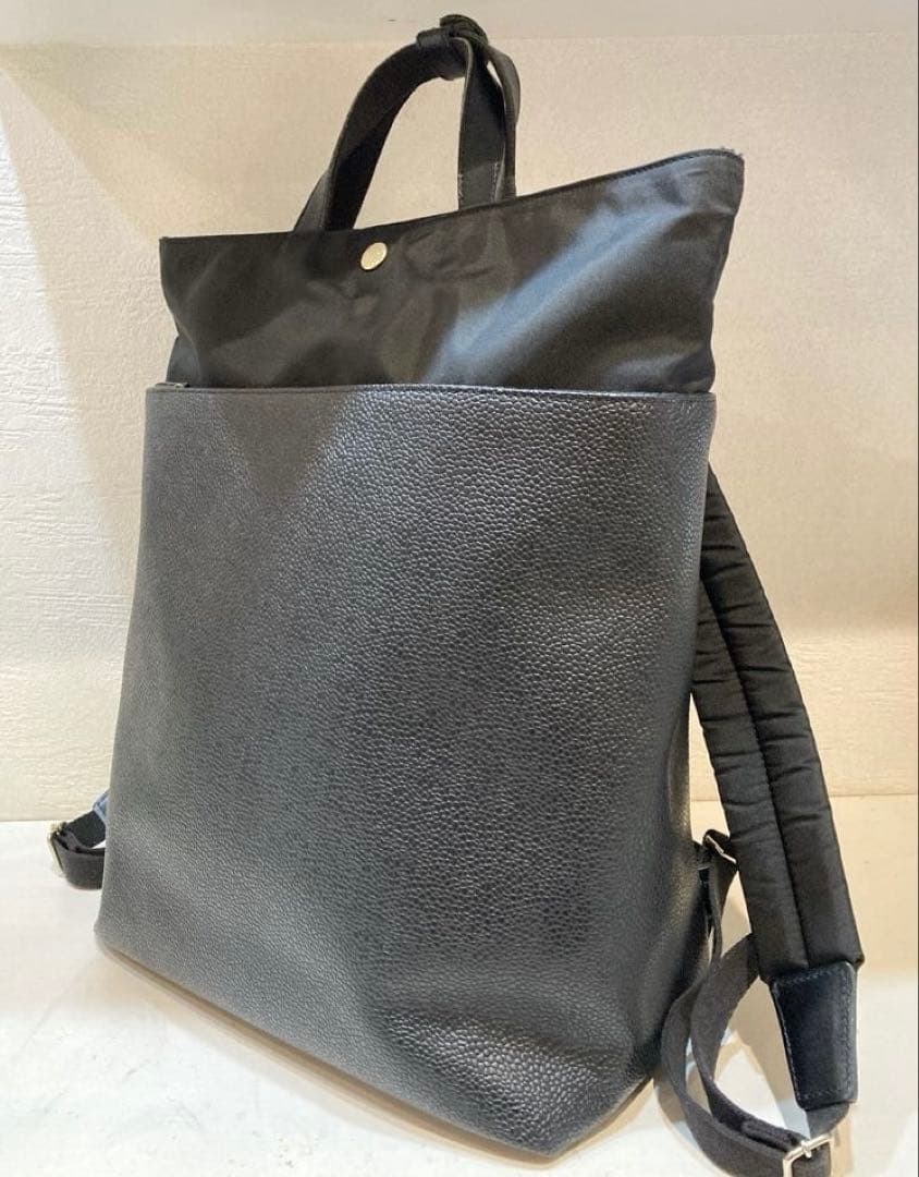 【美品】TOPKAPI スコッチグレイン　A4 バックパック　リュック　黒