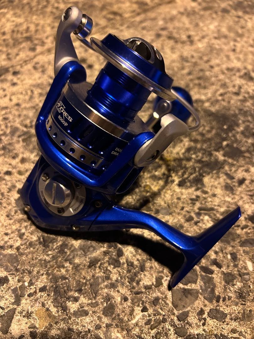 Okuma スピニングリール（ブルー） 9ベアリング仕様 8000番