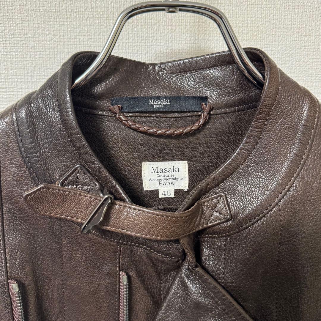 希少 Masakï paris マサキマツシマ レザージャケット ゴートレザー