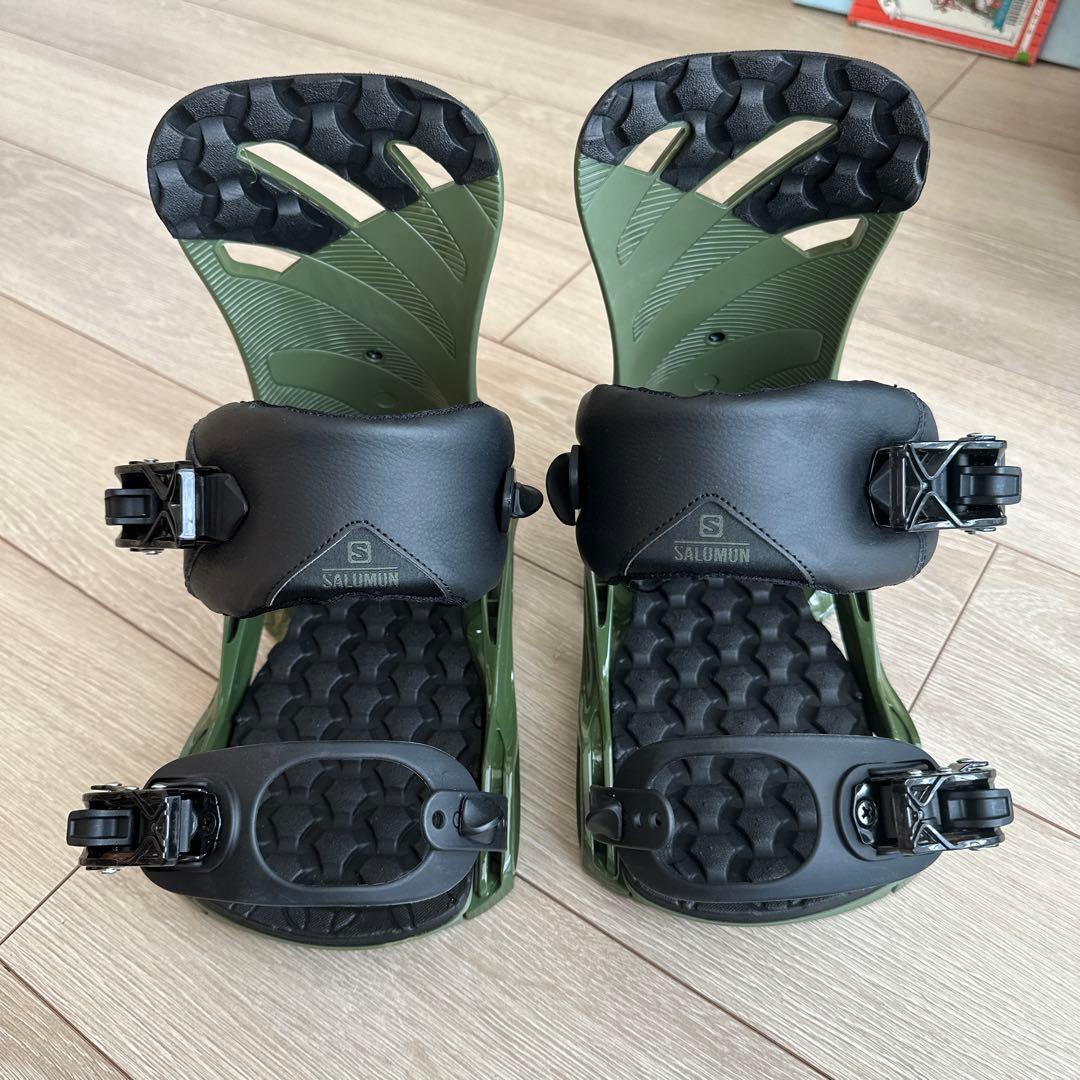 Salomon rhythmスノーボードビンディング オリーブグリーン