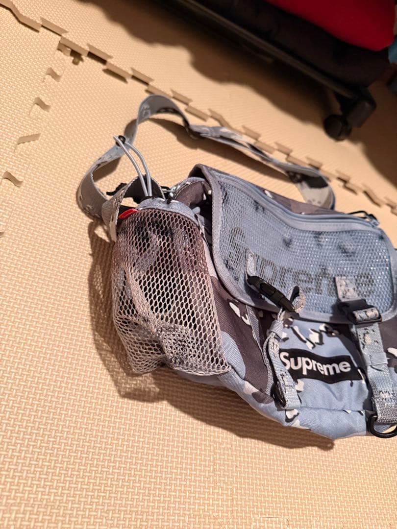 ぼっとん似Supreme 20SS Waist Bag Blue Camo
