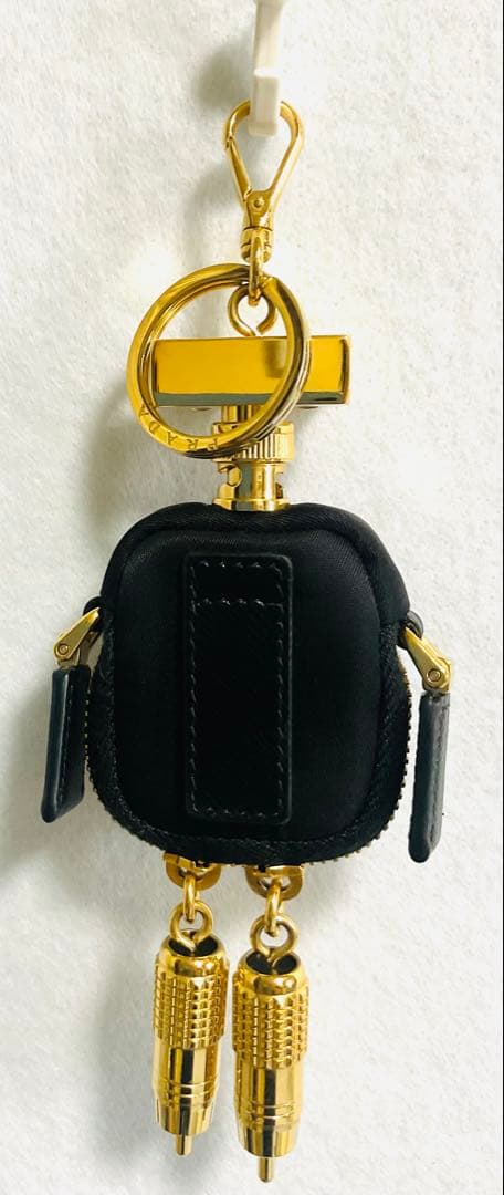 PRADA ロボット　チャーム　キーホルダー ブラック