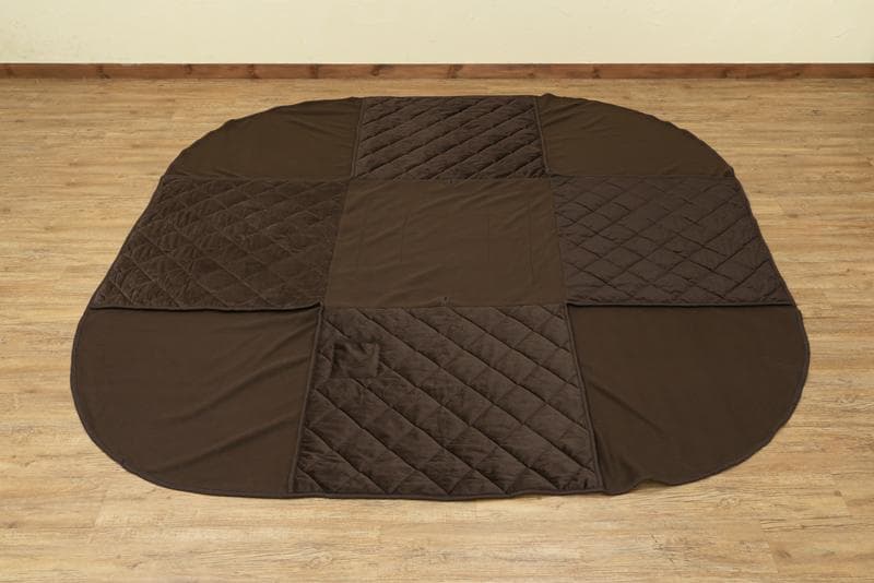 【新品送料無料】ダイニングコタツ　80×80　正方形　掛け布団セット　BR/NA