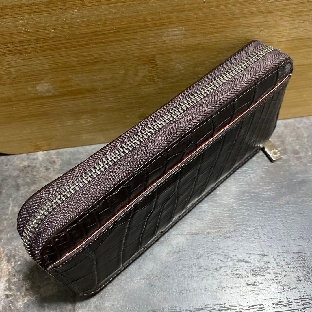 新品未使用 CROIX クロワロワイヤル長財布 ラウンドファスナー12