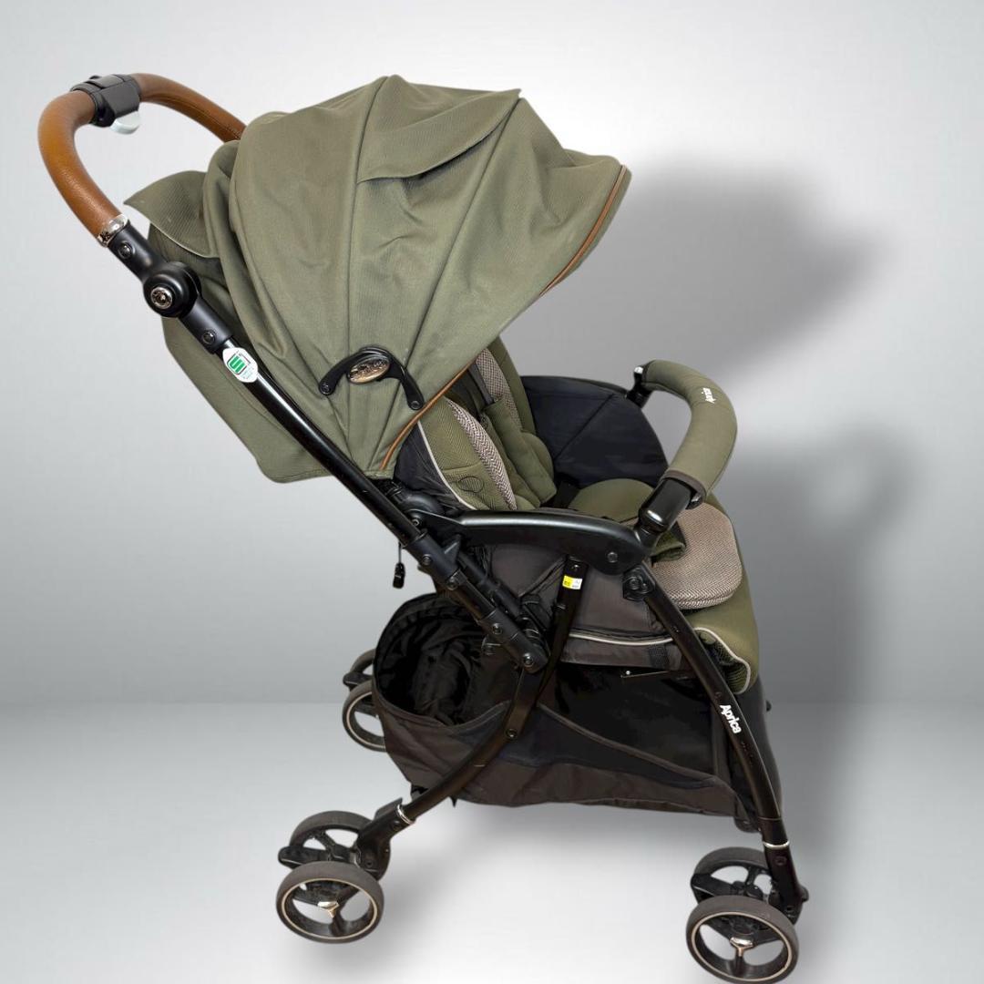 Aprica ラクーナビッテクッション ベビーカー カーキ 2022年 レザー