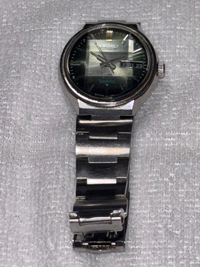 SEIKO バナック　アナログ時計 グリーン ジャンク