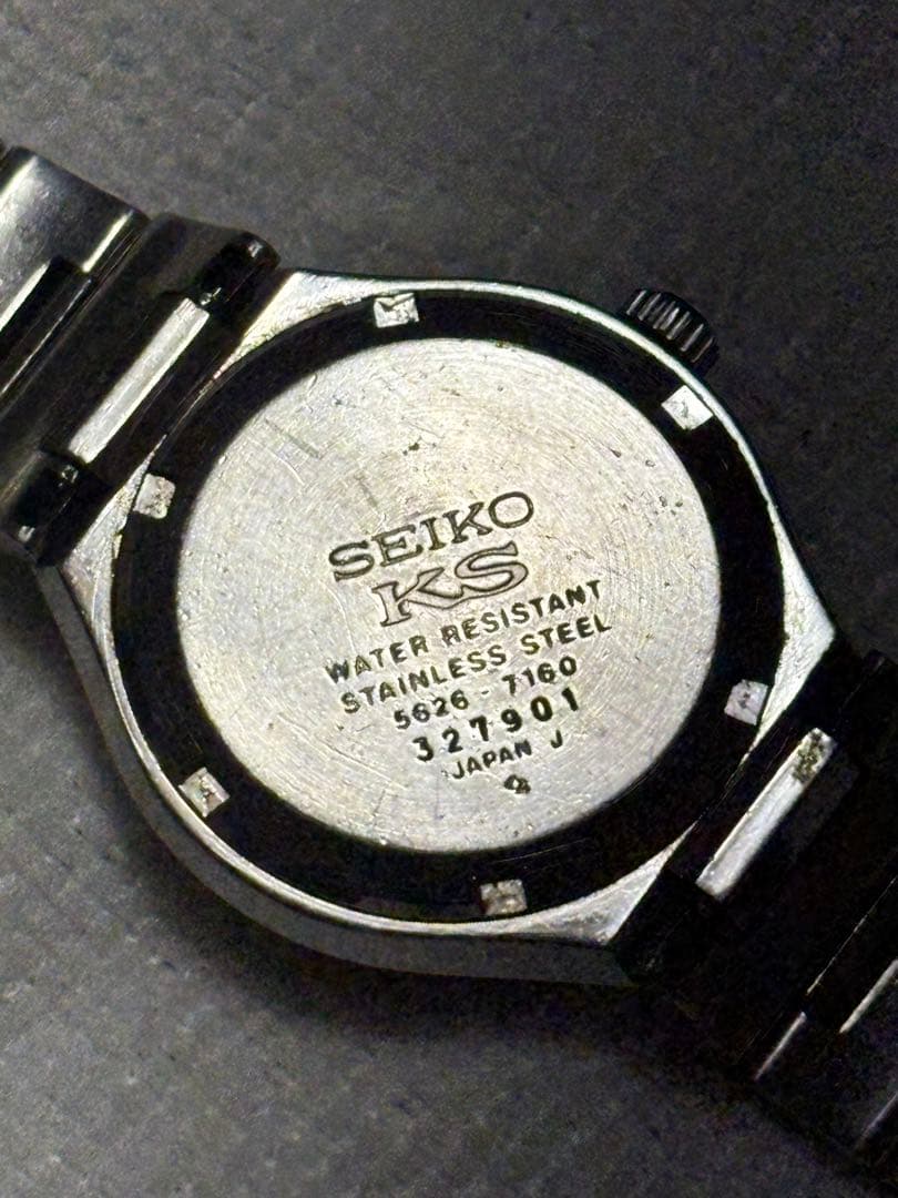 SEIKO バナック　アナログ時計 グリーン ジャンク