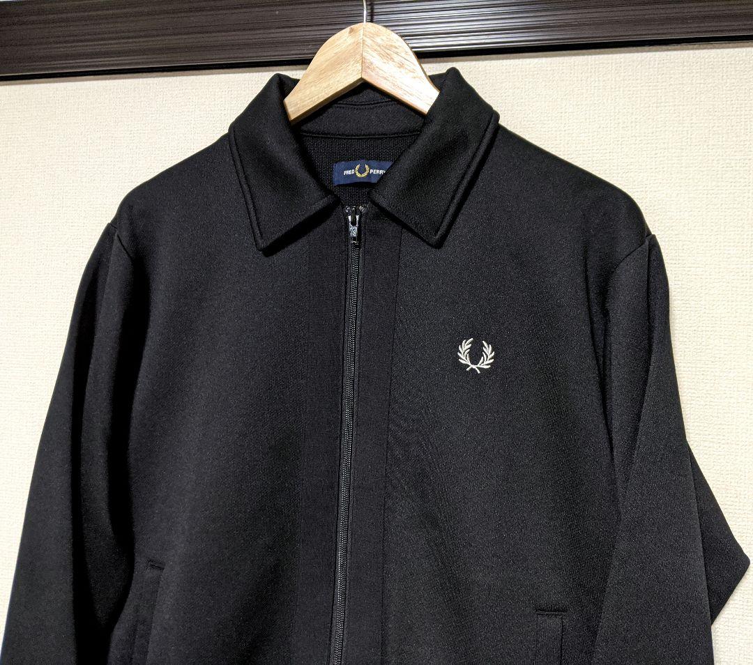 【FRED PERRY】ジップアップジャケット/ジャージ/無地/刺繍/ロゴ/美品