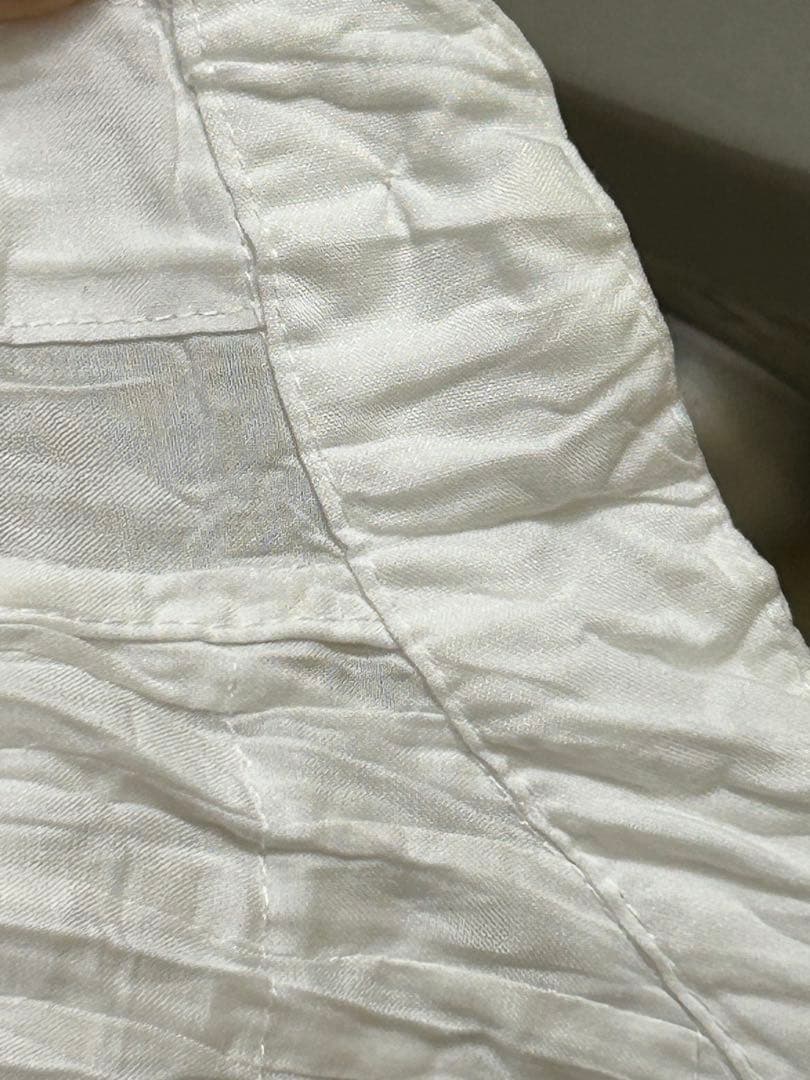 ISSEY MIYAKE MEN ホワイトプリーツシャツ