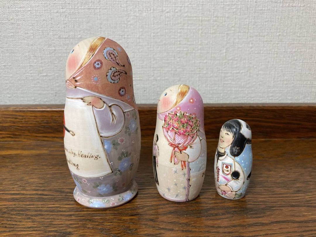 【みぃ】北京オリンピック羽生結弦マトリョーカ&青のサンタ起き上がりこぼし♪