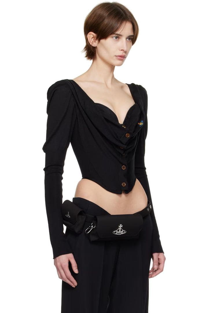 Vivienne Westwood ブラックパフスリーブベアトップ