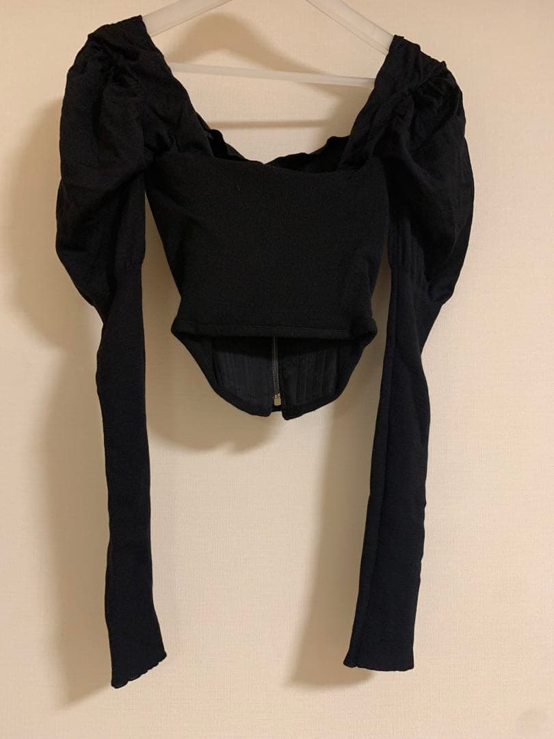Vivienne Westwood ブラックパフスリーブベアトップ