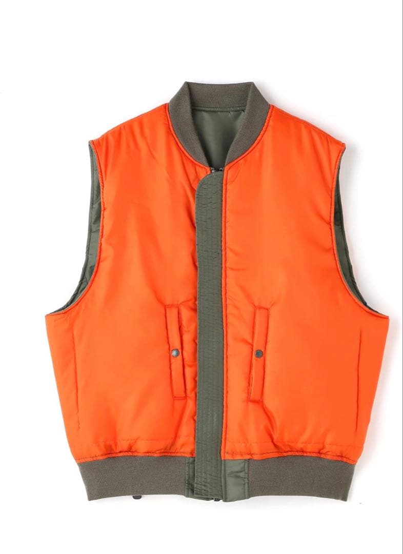 AVIREX MA-1 ベスト /MA-1 VEST メンズ L 401 セージ